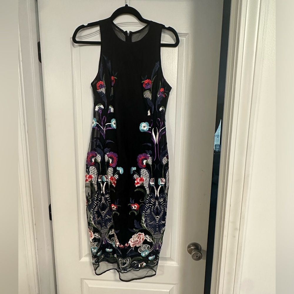 Nicole Miller Black Floral Embroidered BLACK FRIDAY DEALS CHECK OUT MY CLOSET